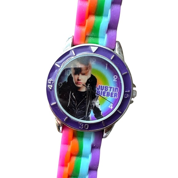 JUSTIN BIEBER Rainbow Band Watch - Picture 1 of 2